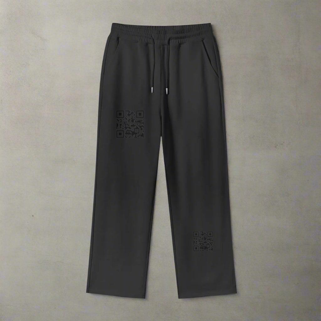 Unisex 100% Cotton Fleece Straight Wide Leg Jogger