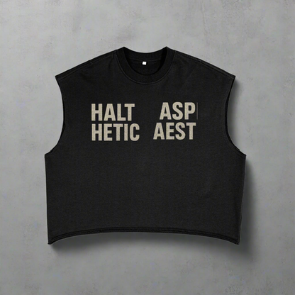 French Terry Boxy Lifting Tank Top