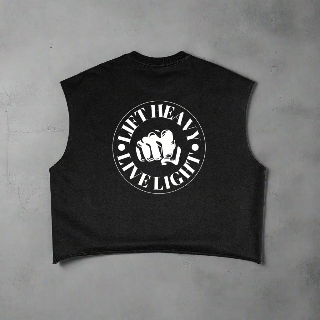 French Terry Boxy Lifting Tank Top