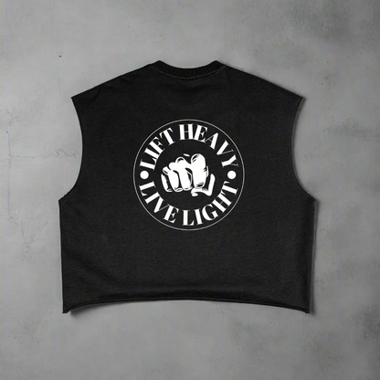 French Terry Boxy Lifting Tank Top