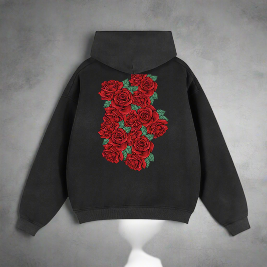 Sunfade Two-way Zipper Boxy Fleece Hoodie